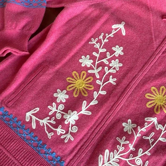 Johnny Was Ryan Zip Up Hoodie in Fuchsia XL NWT - Picture 2 of 13